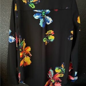 Floral Black Women's Top